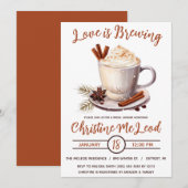 Liefde is Brouwen, Hete Cacao, Koffie, Vrijgezelle Kaart (Voorkant / Achterkant)