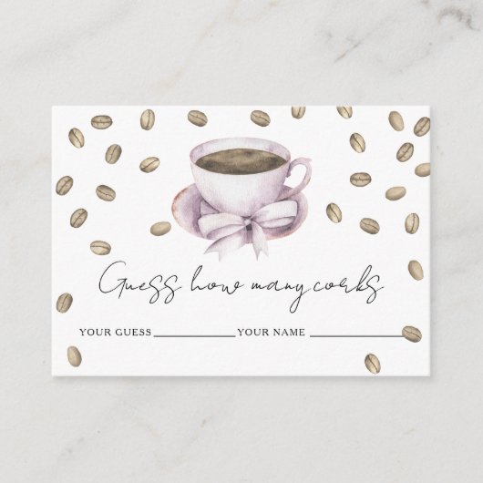 Liefde is brouwen Hoeveel kurken bruids spel Informatiekaartje (Voorkant)