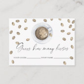 Liefde is brouwen Hoeveel kussen bruids spel Informatiekaartje (Voorkant)