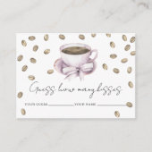 Liefde is brouwen Hoeveel kussen bruids spel Informatiekaartje (Voorkant)