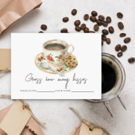 Liefde is brouwen Hoeveel kussen bruids spel Informatiekaartje