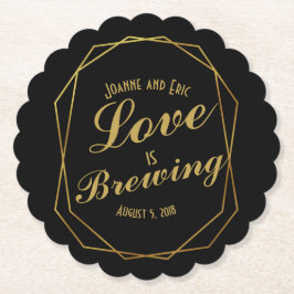 Liefde is Brouwen Huwelijksclub Custom onderzetter