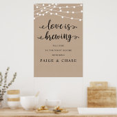 Liefde is Brouwen, Huwelijksrepetitie Diner, Rusti Poster (Keuken)