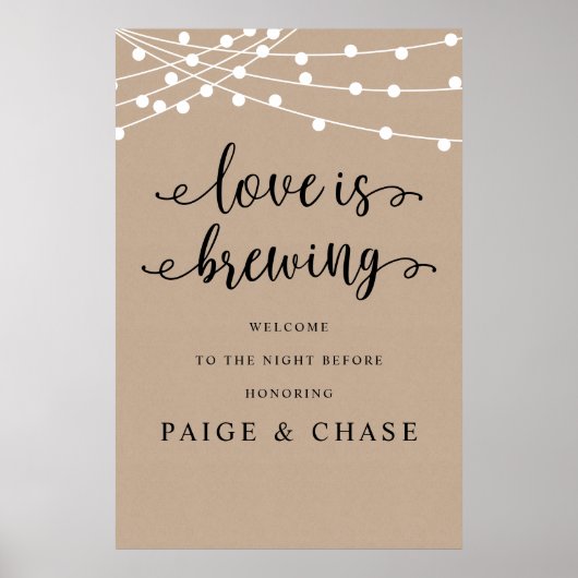 Liefde is Brouwen, Huwelijksrepetitie Diner, Rusti Poster (Voorkant)