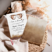 Liefde is Brouwen Initiaal Bruids Douche Uitnodigi Kaart