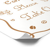 Liefde is Brouwen Koffie Bruidsfeest Favor Poster (Hoek)