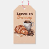 Liefde is Brouwen Koffie Franse Bruidsdouche Cadeaulabel (Achterkant)