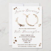 Liefde is Brouwen, Koffie, Vlekken, Vrijgezellenfe Kaart (Voorkant)