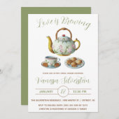 Liefde is Brouwen, Middagthee, Vrijgezellenfeest Kaart (Voorkant / Achterkant)