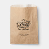 Liefde is brouwen monogram bruiloft gunst tas bedankzakje (Voorkant)