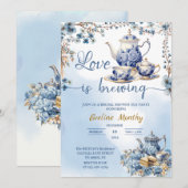 liefde is brouwen partij delft blauw bloemenChinoi Kaart (Voorkant / Achterkant)