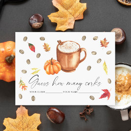 Liefde is brouwen Pompoen Hoeveel kurken spel Informatiekaartje