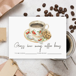 Liefde is brouwen Raad eens hoeveel koffiebonen Informatiekaartje