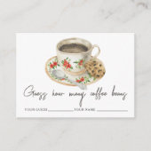 Liefde is brouwen Raad eens hoeveel koffiebonen Informatiekaartje (Voorkant)