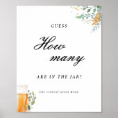 Liefde is Brouwen Raad Hoeveel Vrijgezellenfeest T Poster (Voorkant)