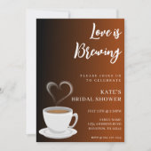 Liefde is Brouwen Terracotta & Zwart Vrijgezellenf Kaart (Voorkant)