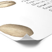 Liefde is brouwen Trouwstoel grafiek Poster (Hoek)