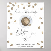 Liefde is brouwen vrijgezellenfeest Datum nacht id Poster (Voorkant)