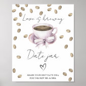 Liefde is brouwen vrijgezellenfeest Datum nacht id Poster (Voorkant)