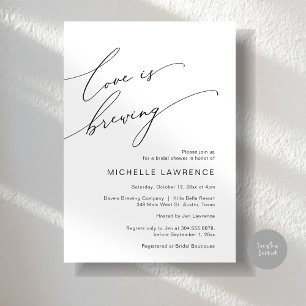 Liefde is Brouwen, Vrijgezellenfeest Feestviering Kaart