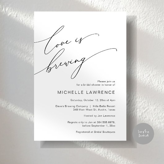 Liefde is Brouwen, Vrijgezellenfeest Feestviering Kaart