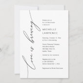 Liefde is Brouwen, Vrijgezellenfeest Feestviering Kaart (Voorkant)