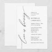 Liefde is Brouwen, Vrijgezellenfeest Feestviering Kaart (Voorkant / Achterkant)