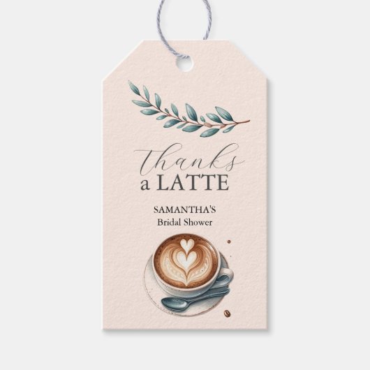 Liefde is Brouwen Vrijgezellenfeest Koffie Favorie Cadeaulabel (Voorkant)