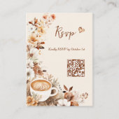 Liefde is Brouwen Vrijgezellenfeest QR Code RSVP Informatiekaartje (Voorkant)