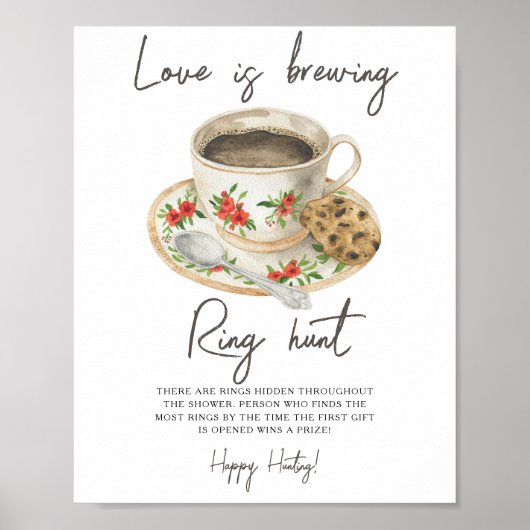 Liefde is brouwen vrijgezellenfeest Ring jacht spe Poster (Voorkant)