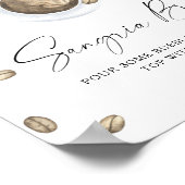 Liefde is brouwen Vrijgezellenfeest sangria bar Poster (Hoek)