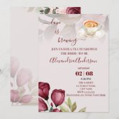 Liefde is Brouwen Vrijgezellenfeest Waterverf Roze Kaart (Voorkant / Achterkant)