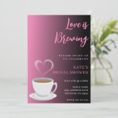 Liefde is Brouwen Zwart & Roze Vrijgezellenfeest Kaart (Staand voorkant)