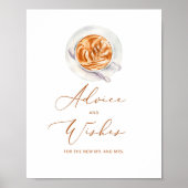 Liefde is brouwende advies en wensen voor pasgetro poster (Voorkant)