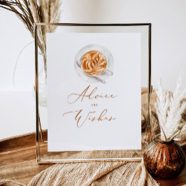 Liefde is brouwende advies en wensen voor pasgetro poster