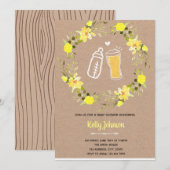 Liefde is brouwende baby shower uitnodiging (Voorkant / Achterkant)
