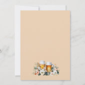 Liefde is Brouwende Bier Bruiloft Borrel Uitnodigi Kaart (Achterkant)