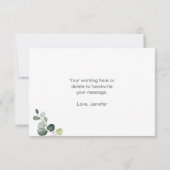 Liefde is brouwende Coffee Bar Feest Bedankkaart (Achterkant)