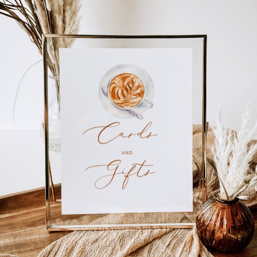 Liefde is brouwende kaarten en cadeaus poster