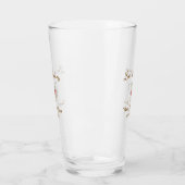 Liefde is brouwende witte koffiemok hart bruidsfee glas (Links)