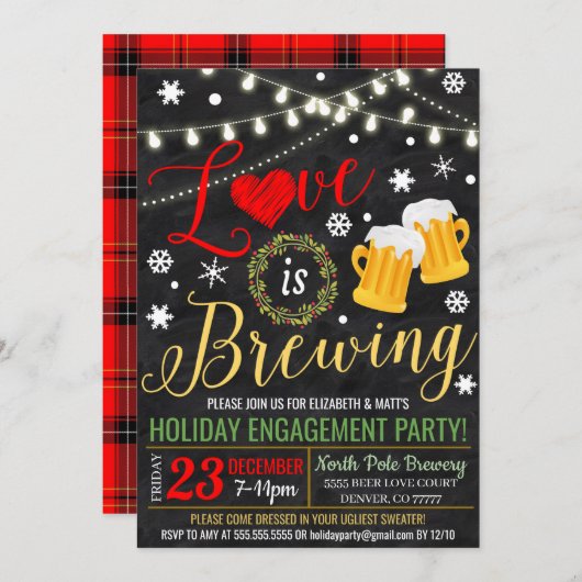 Liefde is brouwerijvakantie kaart (Voorkant / Achterkant)