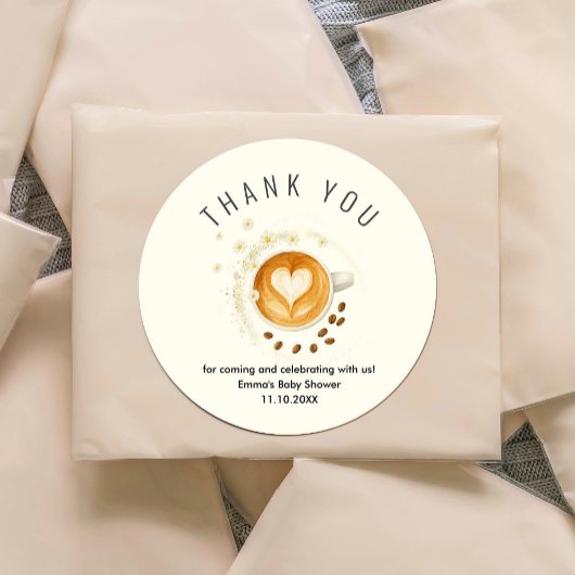 Liefde is Bruisende Baby Shower Sticker