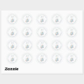 Liefde is Bruisende Bruiloft Dank Je Ronde Sticker (Vel)