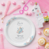 Liefde is Bruisende Bruiloftsdouche Papieren Bordje (Feest)