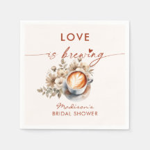 Liefde Is Bruisende Florale Koffie Bruidscadeau