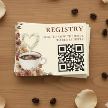 Liefde is Bruisende Florale Koffie QR Code Verlang