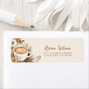 Liefde is Bruisende Koffie Bruiloft Bruidsshower A Etiket
