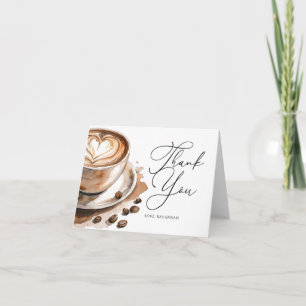 Liefde is Bruisende Koffie Bruiloft Feest Bedankkaart