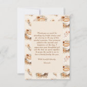 Liefde is Bruisende Koffie Bruiloft Feest Bedankkaart (Achterkant)