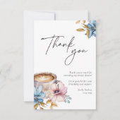 Liefde is Bruisende Koffie Bruiloft Feest Bedankkaart (Voorkant)